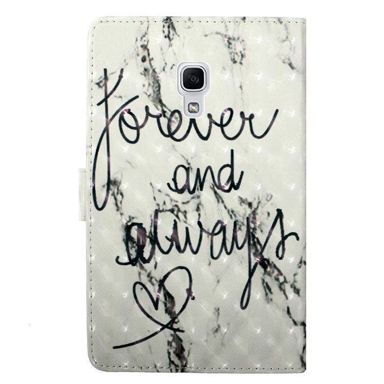 Embossment Light Spot Decor Patterned Leather Case for Samsung Galaxy Tab A 10.5 (2018) T590 T595 - Forever and Always-3