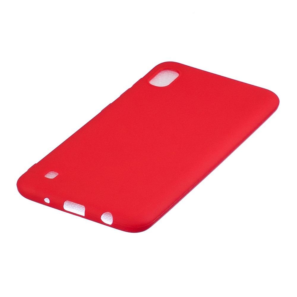Solid Color Candy TPU Case for Samsung Galaxy A10 - Red-3