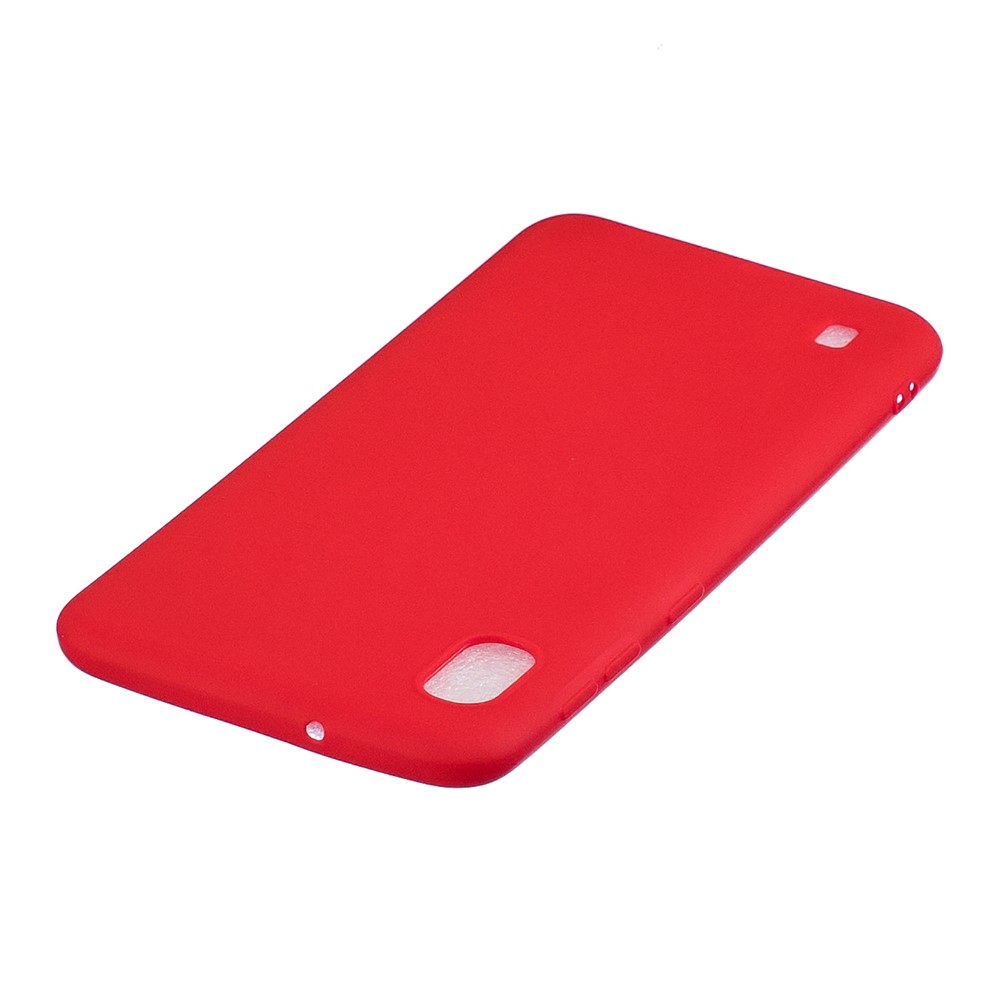 Solid Color Candy TPU Case for Samsung Galaxy A10 - Red-4