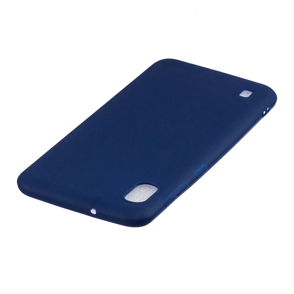 Caso TPU de Candy Solid Color Candy Para Samsung Galaxy A10 - Azul Escuro