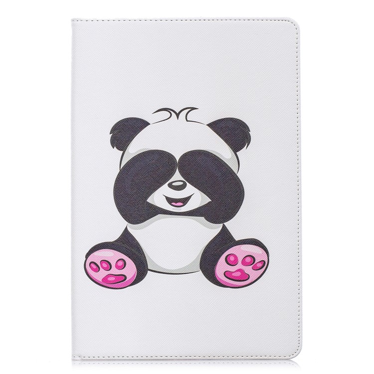 Pattern Printing Wallet Stand Leather Case for Samsung Galaxy Tab S5e SM-T720 - Adorable Panda-2
