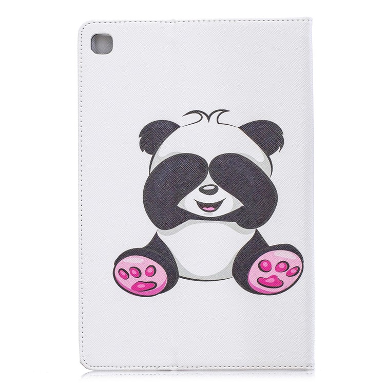 Pattern Printing Wallet Stand Leather Case for Samsung Galaxy Tab S5e SM-T720 - Adorable Panda-3