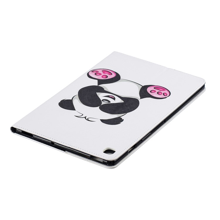 Pattern Printing Wallet Stand Leather Case for Samsung Galaxy Tab S5e SM-T720 - Adorable Panda-5