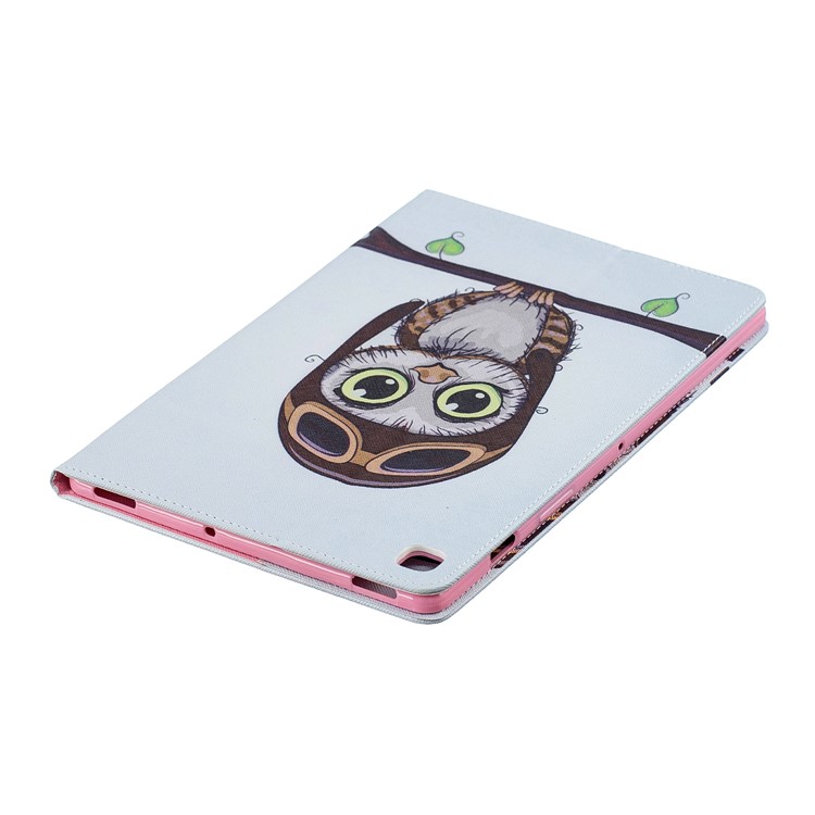 Pattern Printing Wallet Stand Leather Case for Samsung Galaxy Tab S5e SM-T720 - Cute Owl-5