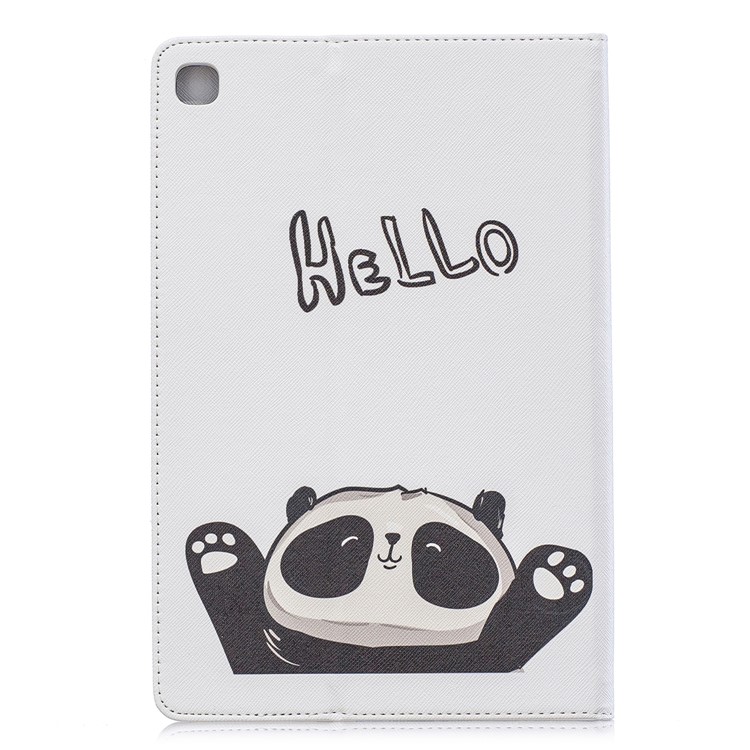 Pattern Printing Wallet Stand Leather Case for Samsung Galaxy Tab S5e SM-T720 - Hello Panda-3