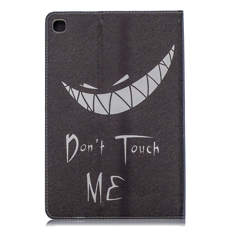 Pattern Printing Wallet Stand Leather Case for Samsung Galaxy Tab S5e SM-T720 - Don't Touch Me-3