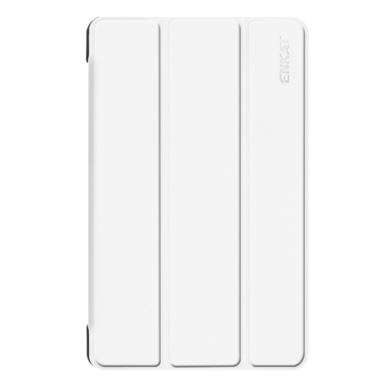 ENKAY for Samsung Galaxy Tab A 8.0 (2019) with S Pen P200 P205 Tri-fold PU Leather Stand Shell - White-2