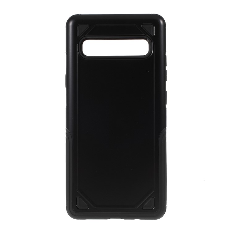 Plastic + TPU Combo Rugged Armor Case for Samsung Galaxy S10 5G - Black-1