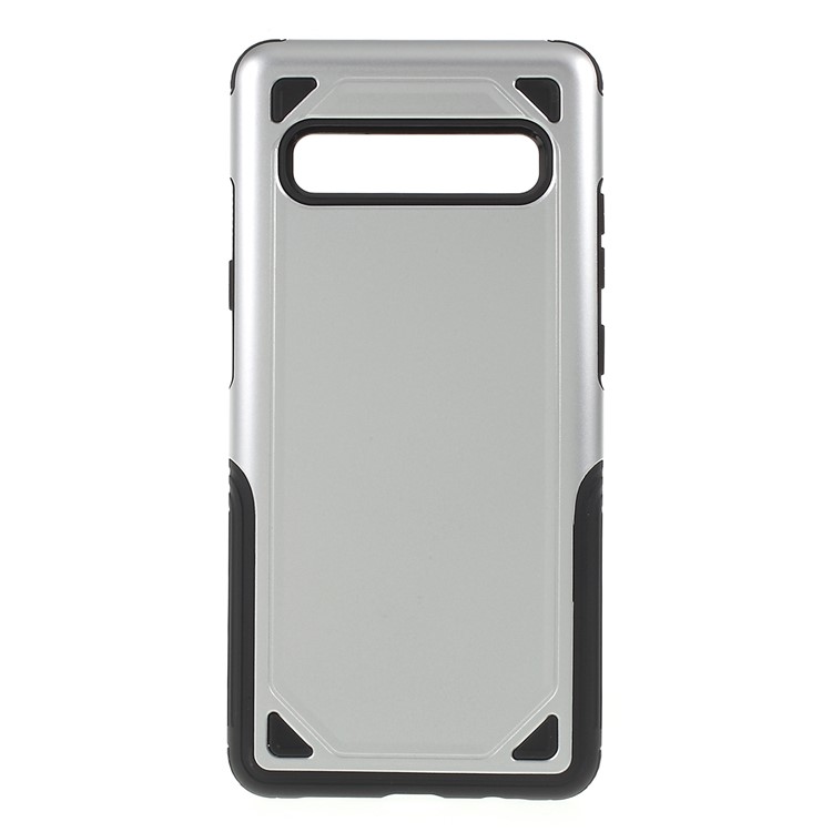 

Plastic + TPU Combo Rugged Armor Case for Samsung Galaxy S10 5G - Silver, Galaxy S10 5G