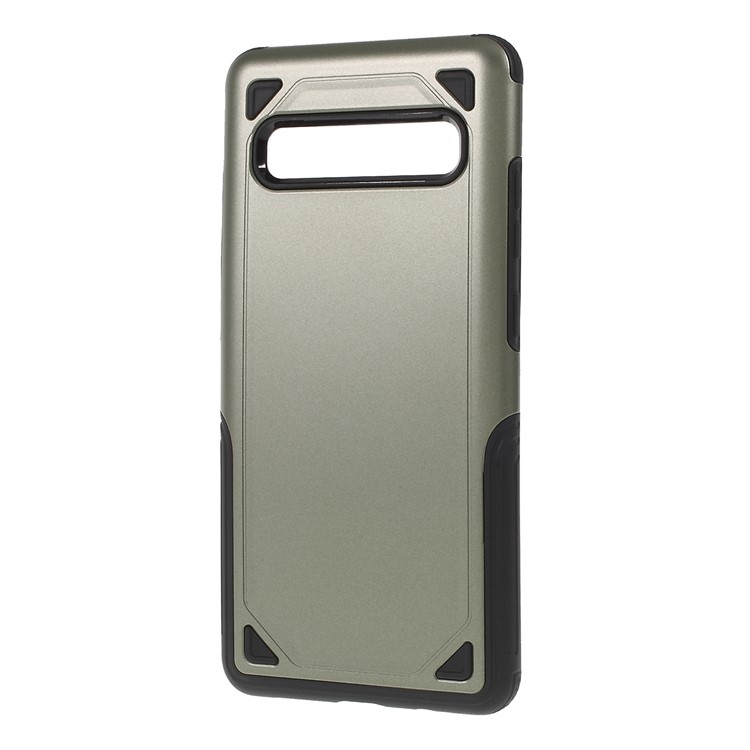 Plastic + TPU Combo Rugged Armor Case for Samsung Galaxy S10 5G - Army Green-2