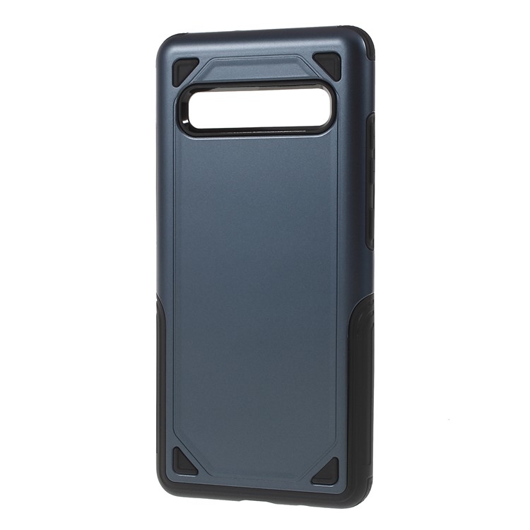Plastic + TPU Combo Rugged Armor Case for Samsung Galaxy S10 5G - Dark Blue-2