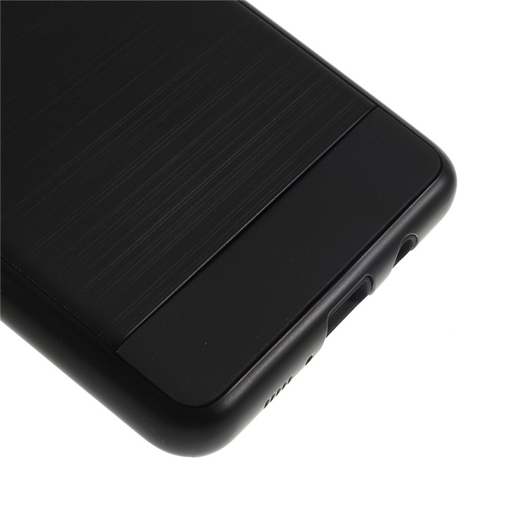 Brushed TPU + PC Hybrid Case for Samsung Galaxy S10 5G - Black-5