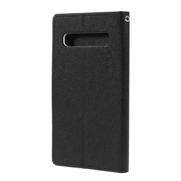 MERCURY GOOSPERY Fancy Diary Leather Stand Cover for Samsung Galaxy S10 5G - Black-2