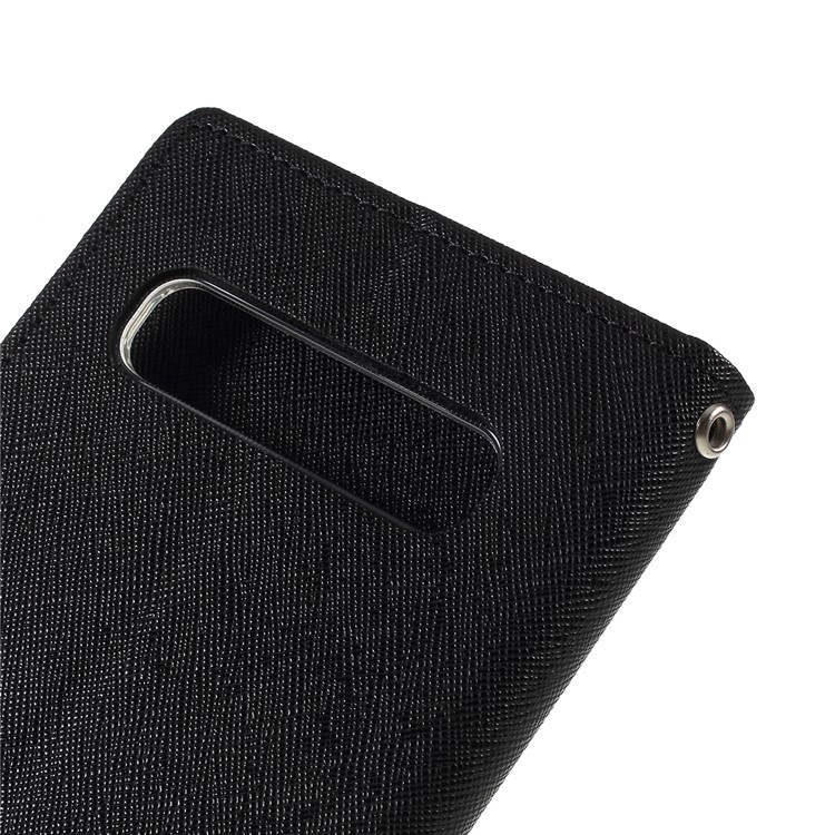 MERCURY GOOSPERY Fancy Diary Leather Stand Cover for Samsung Galaxy S10 5G - Black-5
