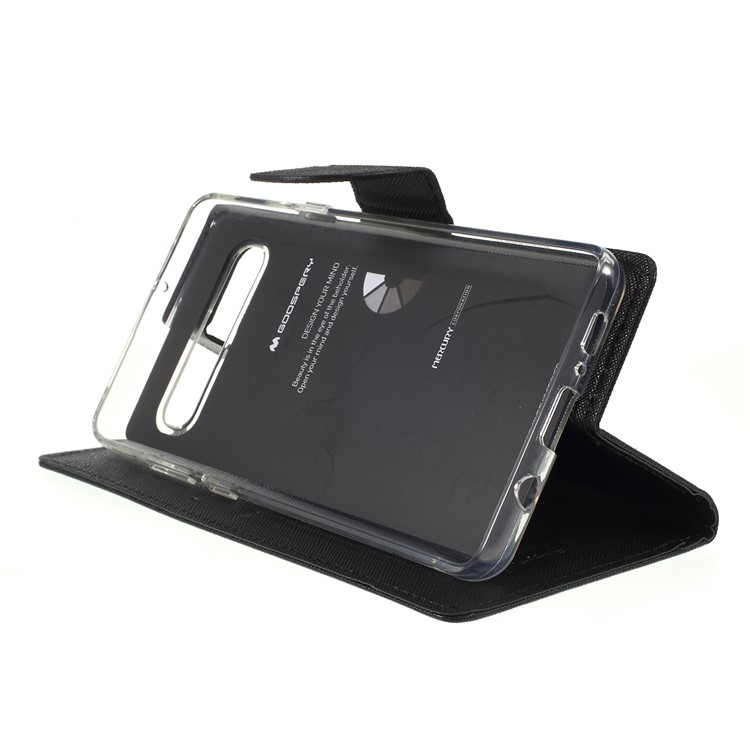 MERCURY GOOSPERY Fancy Diary Leather Stand Cover for Samsung Galaxy S10 5G - Black-6