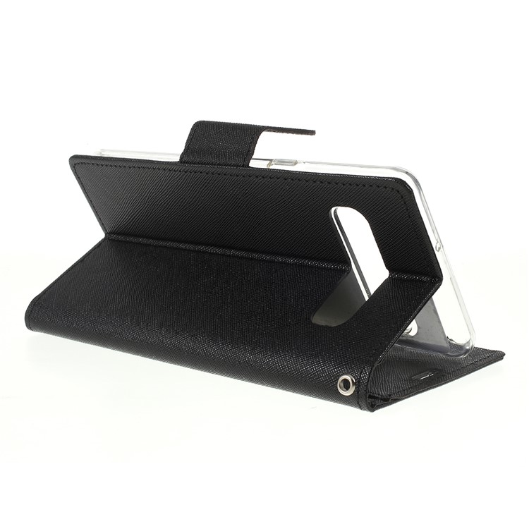 MERCURY GOOSPERY Fancy Diary Leather Stand Cover for Samsung Galaxy S10 5G - Black-7