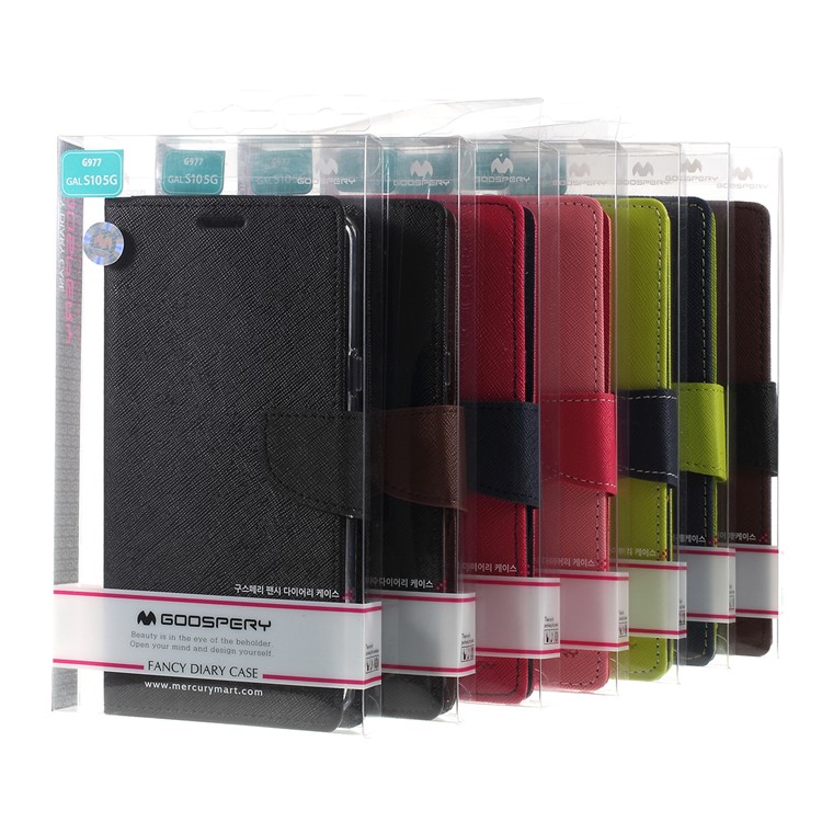 MERCURY GOOSPERY Fancy Diary Leather Stand Cover for Samsung Galaxy S10 5G - Black-9