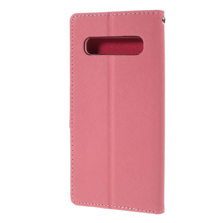 MERCURY GOOSPERY Fancy Diary Leather Stand Cover for Samsung Galaxy S10 5G - Pink-6