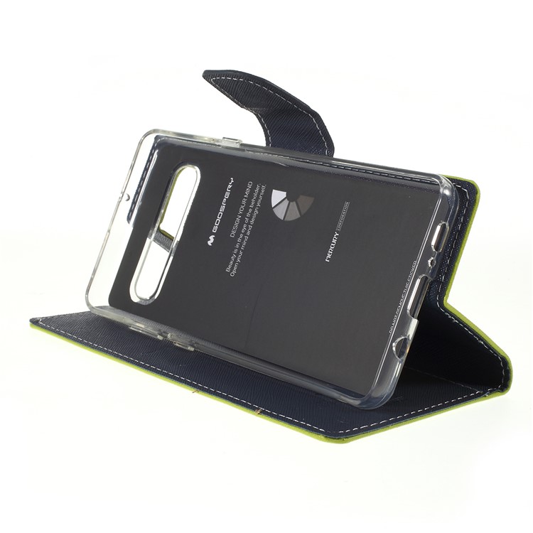 MERCURY GOOSPERY Couverture De Support En Cuir Journal De Fantaisie Pour Samsung Galaxy S10 5G - Vert-2