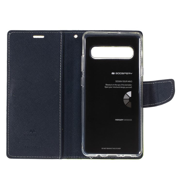 MERCURY GOOSPERY Couverture De Support En Cuir Journal De Fantaisie Pour Samsung Galaxy S10 5G - Vert-4