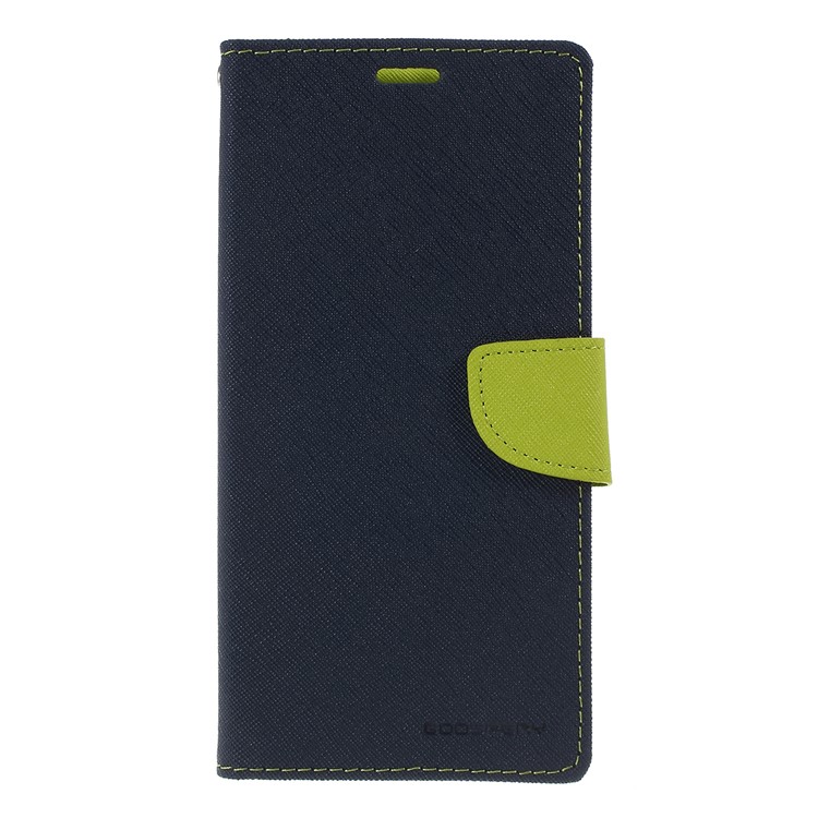 MERCURY GOOSPERY Fancy Diary Leather Stand Cover for Samsung Galaxy S10 5G - Dark Blue-1