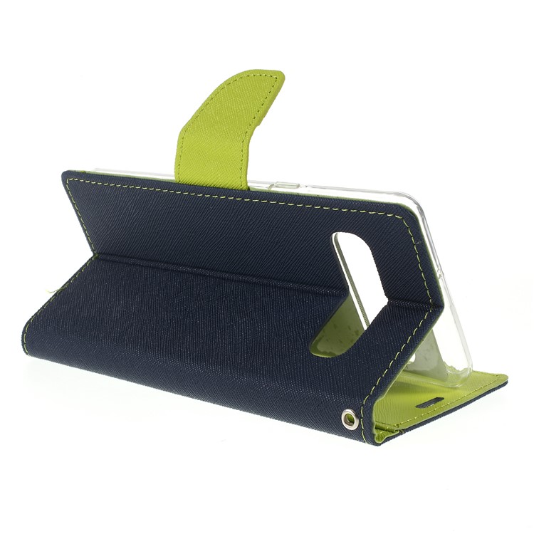 MERCURY GOOSPERY Fancy Diary Leather Stand Cover for Samsung Galaxy S10 5G - Dark Blue-3