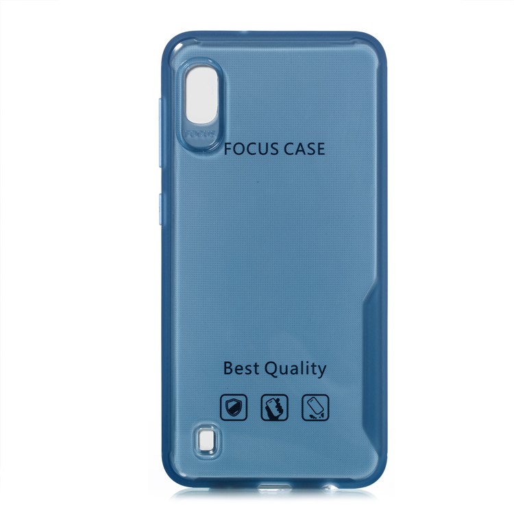 For Samsung Galaxy A10 Shock Absorption Soft TPU Mobile Phone Case - Blue-1