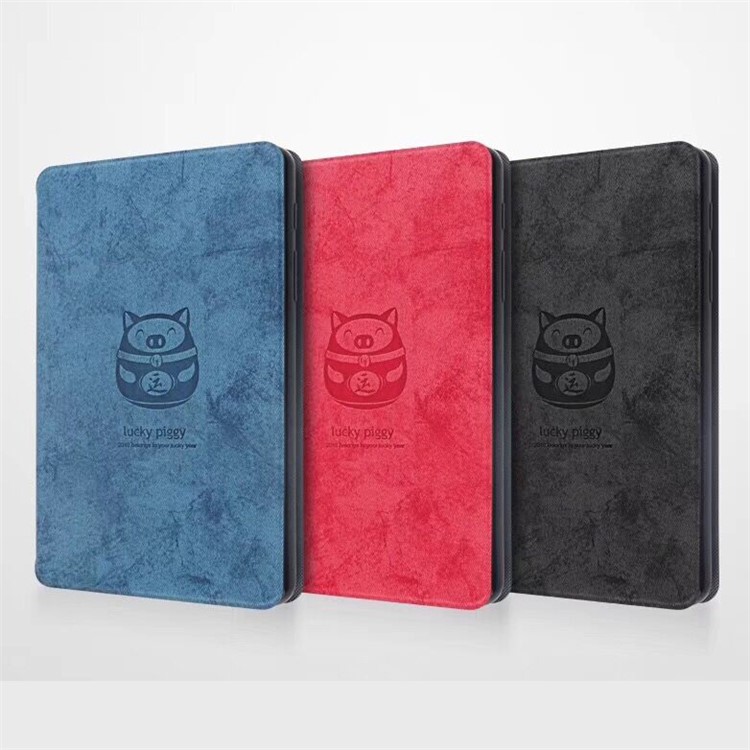 Lucky Piggy Stand Leather Tablet Cover for Samsung Galaxy Tab A 8 (2019) / Tab A with S Pen P200 P205 - Black-2