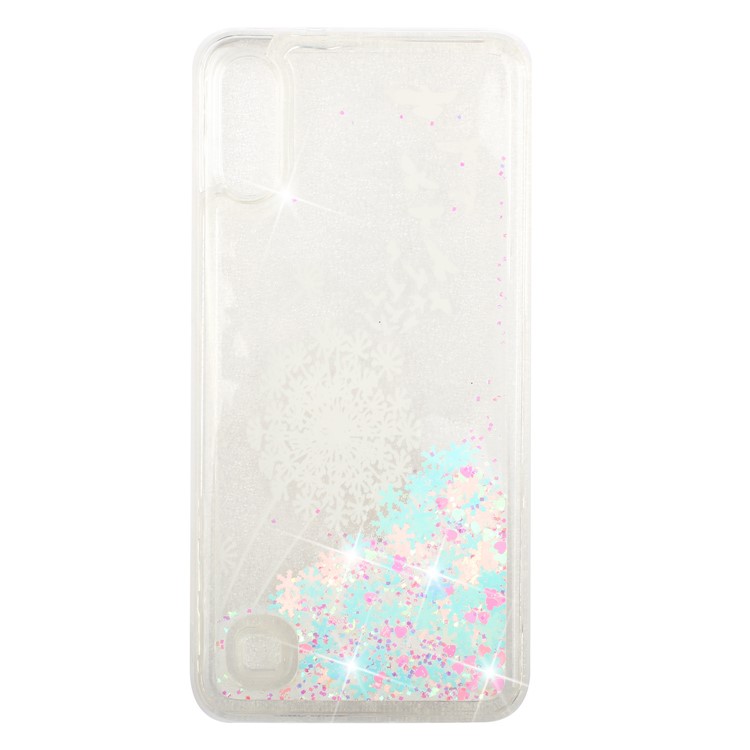 Moving Glitter Powder Sequins Patterned TPU Case for Samsung Galaxy A10/M10 - Dandelion-2