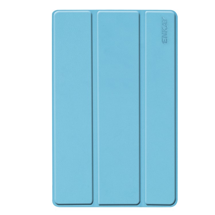 Custodia Rigida In Pelle PU ENKAY Per Galaxy Tab A 10.1 (2019) T510 / T515 - Blu Bambino-2