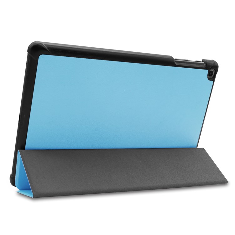 Custodia Rigida In Pelle PU ENKAY Per Galaxy Tab A 10.1 (2019) T510 / T515 - Blu Bambino-7