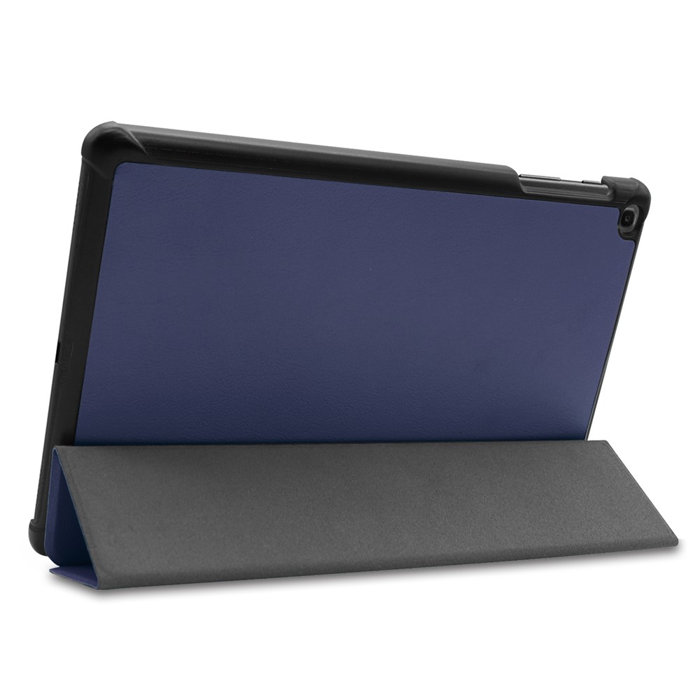 Custodia Rigida In Pelle PU ENKAY Per Galaxy Tab A 10.1 (2019) T510 / T515- Blu Scuro-7
