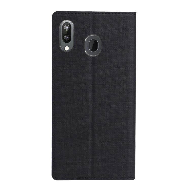 Etui En Cuir VILI DMX Pour Support Croisé Et Fente Pour Carte Avec Samsung Galaxy M20 - Noir-3
