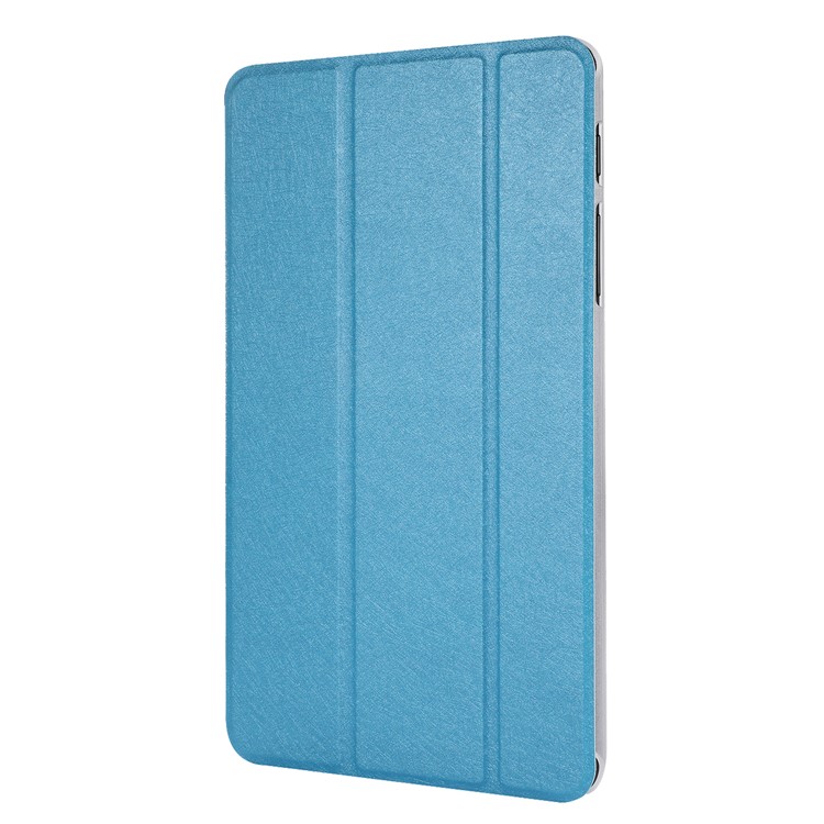 Silk Texture Leather Stand Case for Samsung Galaxy  Tab A 8 (2019) / Tab A with S Pen P200 P205 - Baby Blue-2