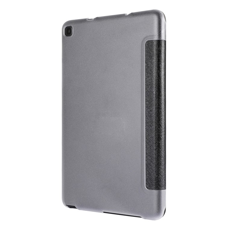 Silk Texture Leather Stand Case for Samsung Galaxy Tab A 8.0 (2019) with S Pen P200 P205 - Black-3