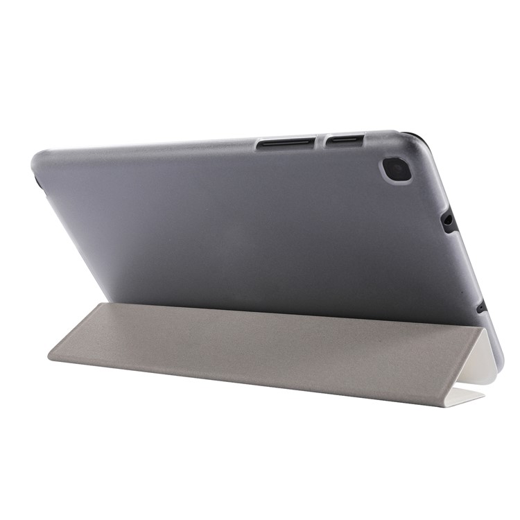 Silk Texture Leather Stand Case for Samsung Galaxy Tab A 8.0 (2019) with S Pen P200 P205 - White-5