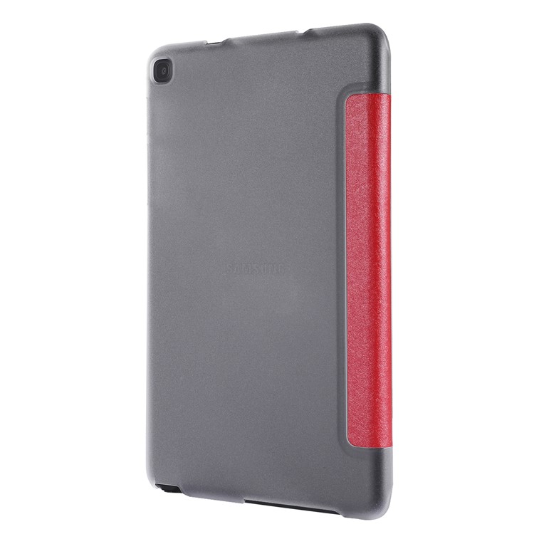 Silk Texture Leather Stand Case for Samsung Galaxy Tab A 8.0 (2019) with S Pen P200 P205 - Red-3