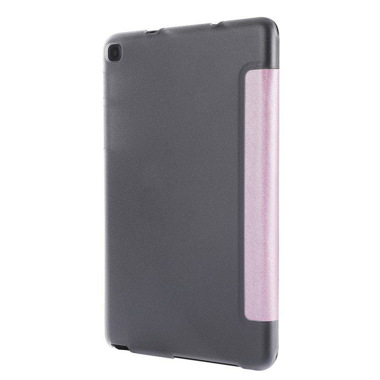 Silk Texture Leather Stand Case for Samsung Galaxy Tab A 8.0 (2019) with S Pen P200 P205 - Pink-3