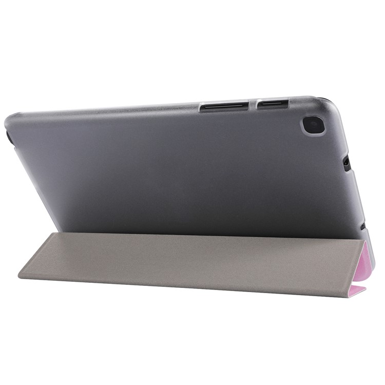 Silk Texture Leather Stand Case for Samsung Galaxy Tab A 8.0 (2019) with S Pen P200 P205 - Pink-5