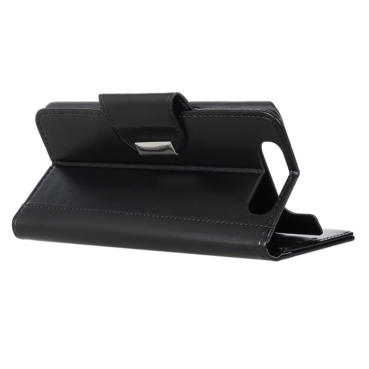 Wallet Stand PU Leather Phone Case for Samsung Galaxy A80 / A90 - Black-3