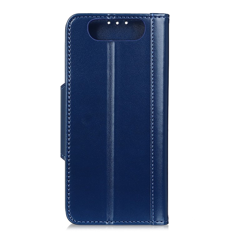Wallet Stand PU Leather Phone Case for Samsung Galaxy A80 / A90 - Dark Blue-2