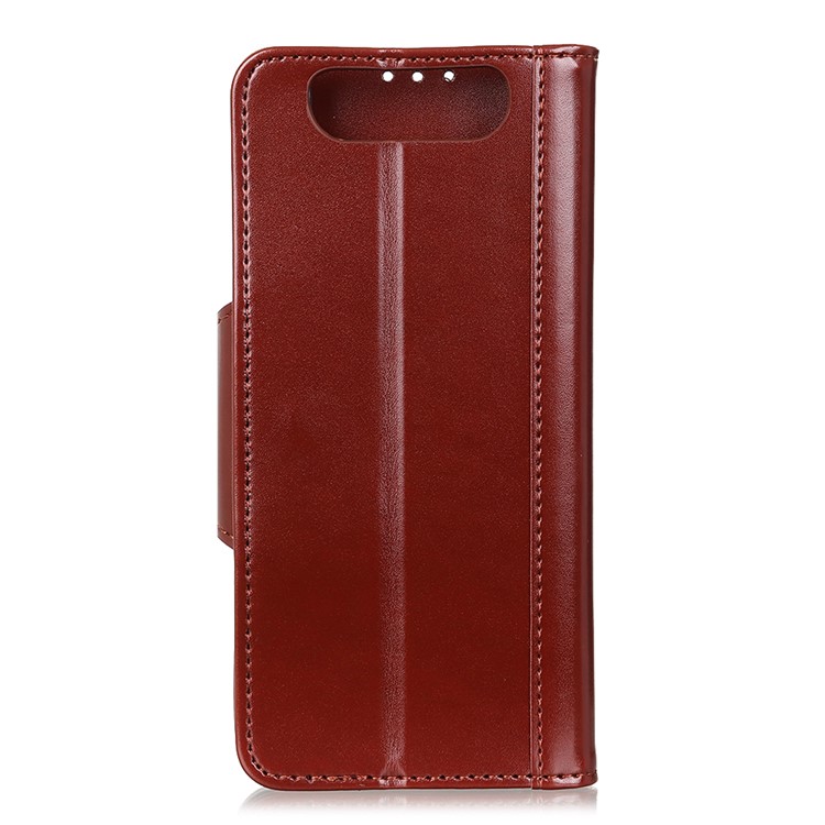 Wallet Stand PU Leather Phone Case for Samsung Galaxy A80 / A90 - Dark Brown-2