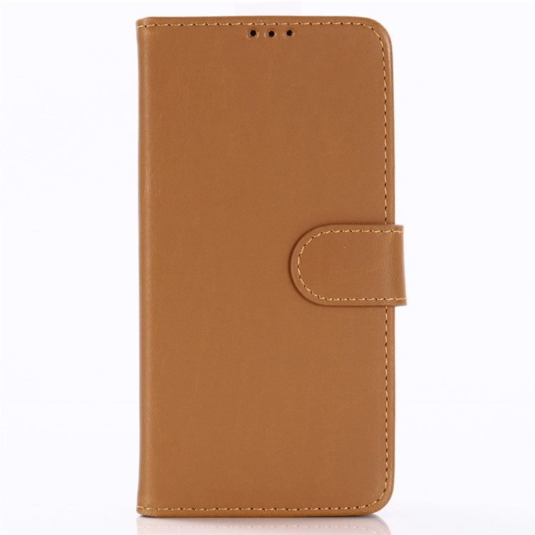 Crazy Horse Texture Retro Leather Flip Case for Samsung Galaxy A60 - Brown-1