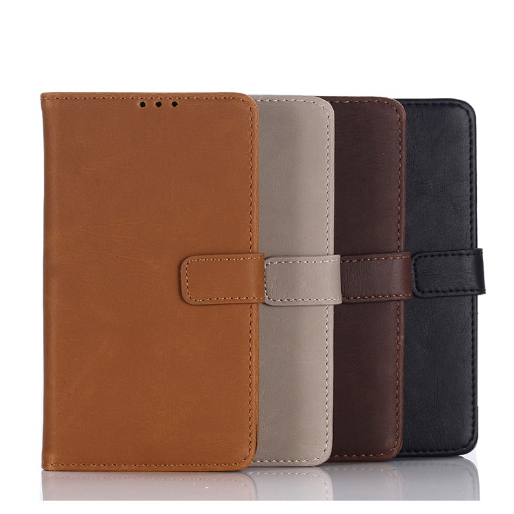 Crazy Horse Texture Retro Leather Flip Case for Samsung Galaxy A20e - Black-7