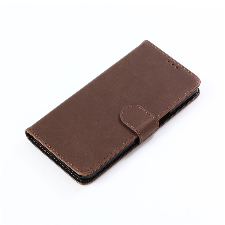 Crazy Horse Texture Retro Leather Flip Case for Samsung Galaxy A20e - Coffee-6