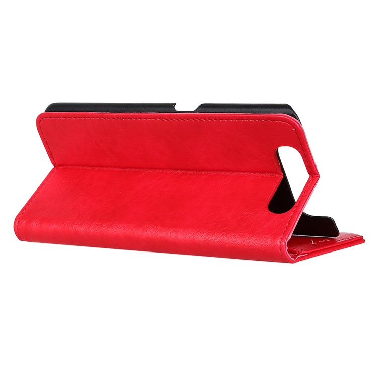 Auto-absorbed Crazy Horse Texture PU Leather Case for Samsung Galaxy A90/Galaxy A80 - Red-3