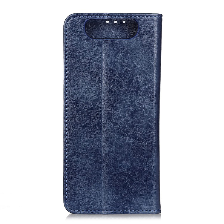 Auto-absorbed Crazy Horse Texture PU Leather Case for Samsung Galaxy A90/Galaxy A80 - Blue-2