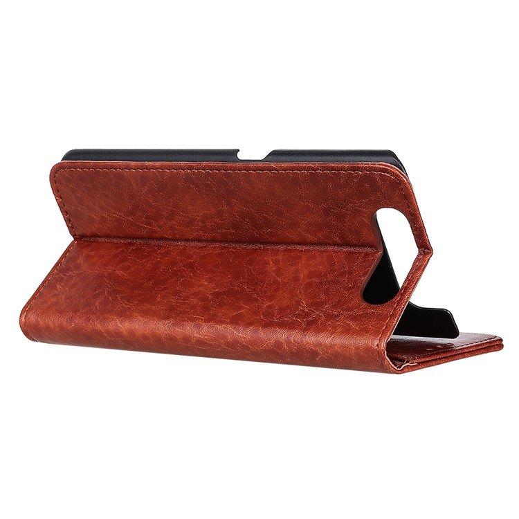 Auto-absorbed Crazy Horse Texture PU Leather Case for Samsung Galaxy A90/Galaxy A80 - Brown-8