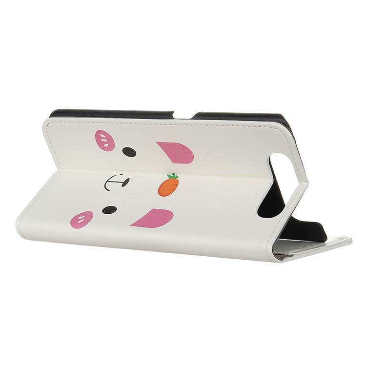 Pattern Printing Stand Leather Mobile Casing for Samsung Galaxy A90/Galaxy A80 - Cute Bear-5
