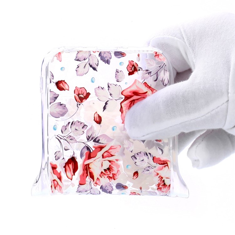 Embossed Pattern 3D Diamond Texture Soft TPU Back Case for Samsung Galaxy A70 - Vivid Flowers-8